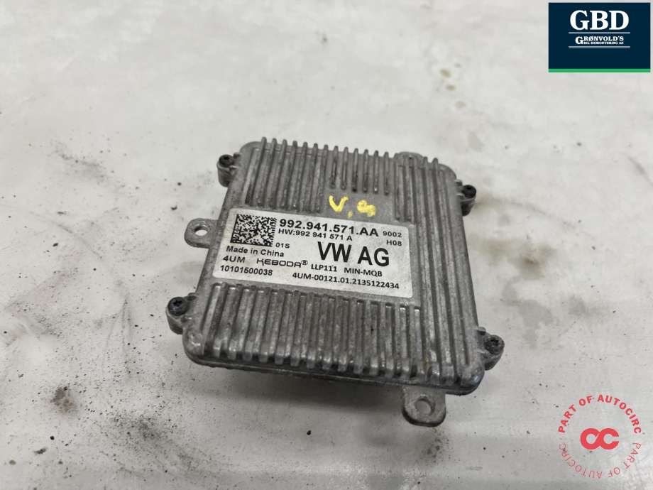 Styreenhet xenon/ballast til Škoda Superb 2015-->> (Type III) (992 941 571 AA|)