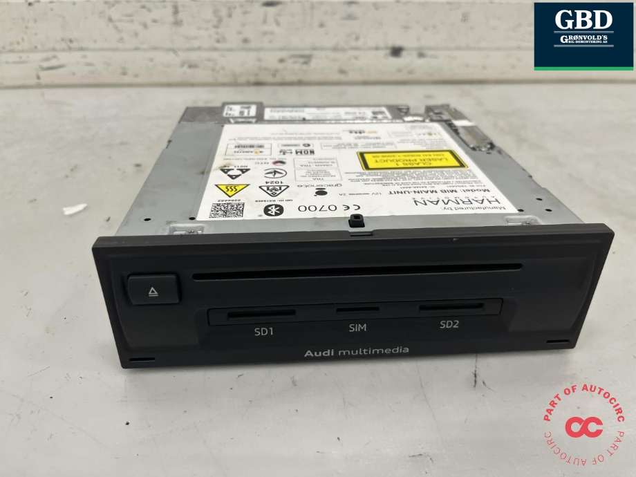 Bilstereo til Audi A3 2012-2016 (Type III, Fase 1)  (8V0 035 036 F|8V0 035 036 FX|)