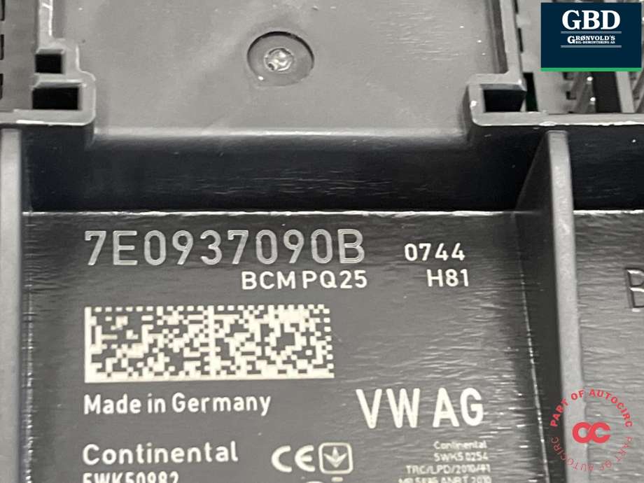 Styreenhet comfort (BCM) til VW Transporter / Caravelle 2015-2019 (T6) (T6) (7E0 937 090 B ZTK|)