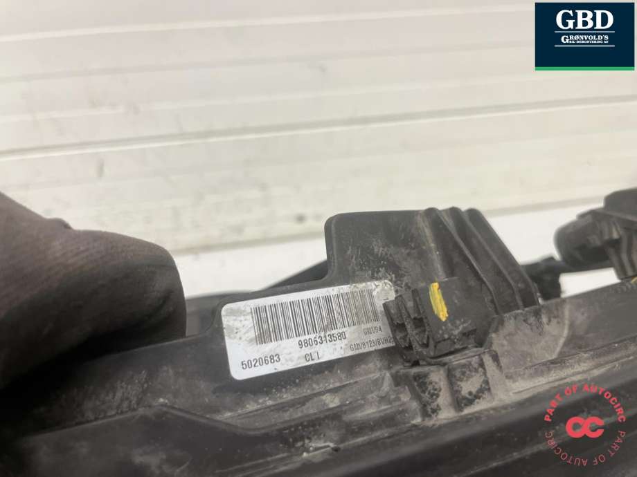 Kjølevifte elektrisk til Peugeot 3008 2016-->> (Type II)  (98 366 380 80|98 063 135 80|)