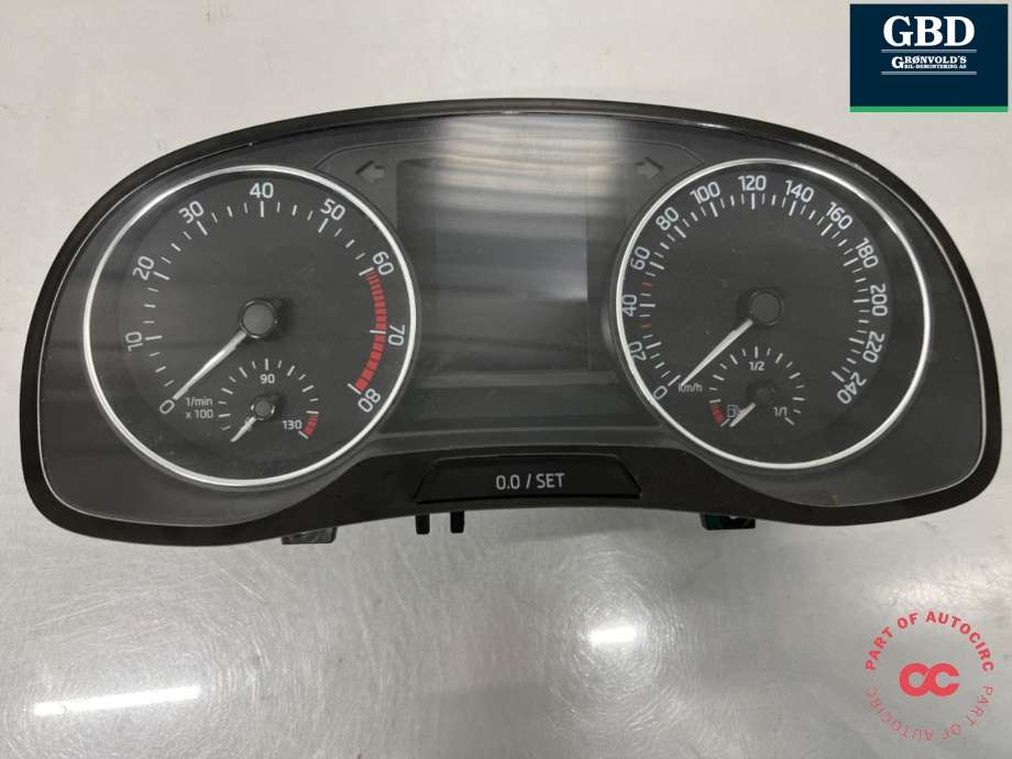 Instrumentpanel til Škoda Fabia, 2014-2021 (Type III)  (6V0 920 740 C)