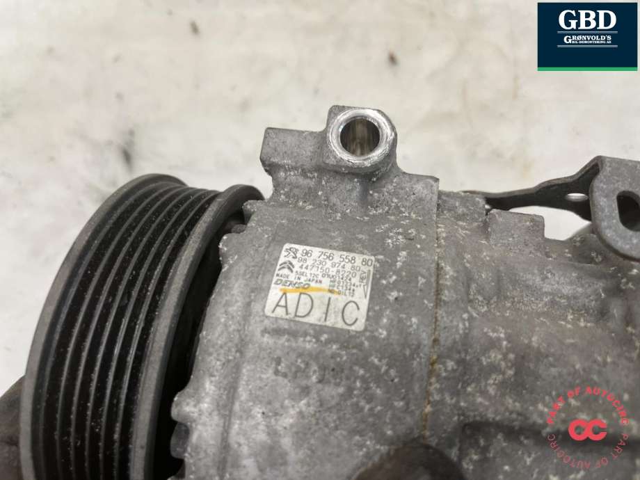 Aircondition kompressor til Peugeot 3008 2016-->> (Type II) (98 230 974 80|98 103 472 80|16 120 911 80)