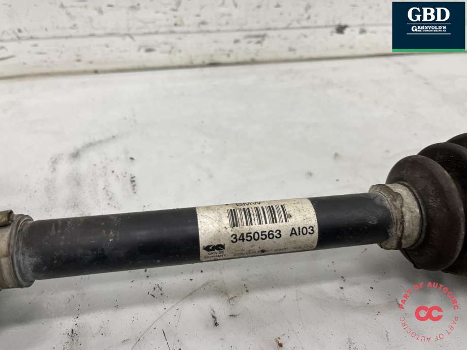 Drivaksel venstre foran, diesel/automat til BMW X3 2007-2010 (Fase 2) (E83) (E83) (31 60 3 450 565|)