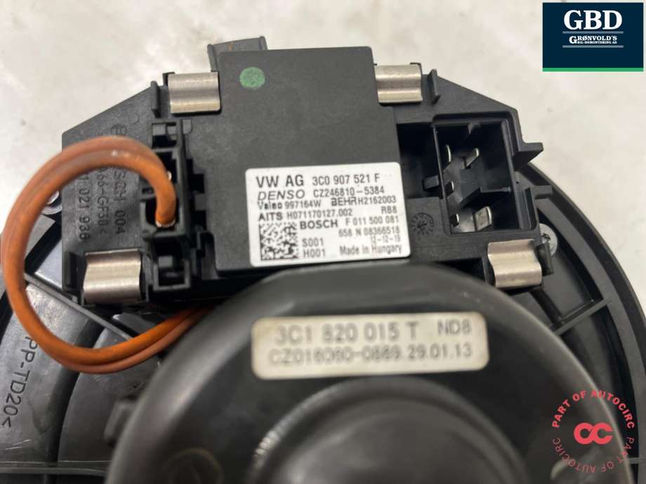 Varmeapparat motor til VW Passat 2011-2015 (B7) (B7) (1K1 820 021|1K1 820 015 Q|)