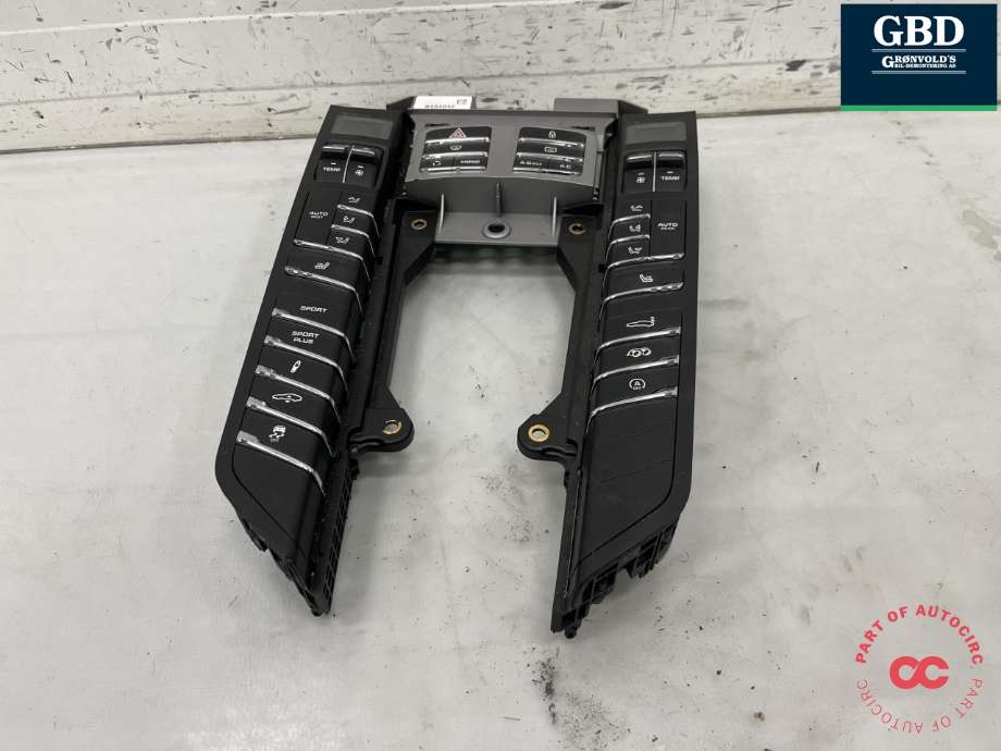 Varmeapparat betjening til Porsche Panamera, 2009-2017 (Type I) (970) (970) (970 653 303 35 DMO)