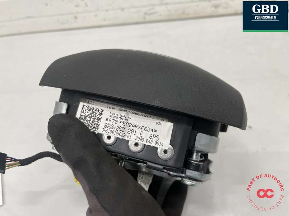 Airbag ratt til Audi Q5 2008-2012 (Type I, Fase 1)  (8R0 880 201 AS|8R0 880 201 AS 6PS|)
