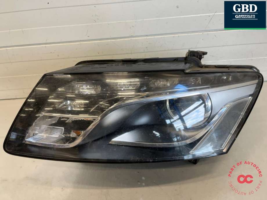 Frontlykt venstre xenon til Audi Q5 2008-2012 (Type I, Fase 1)  (8R0 998 029 K|8R0 998 029 H|)