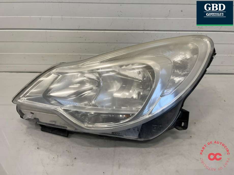 Frontlykt venstre halogen til Opel Corsa D 2006-2014  (95511327|)