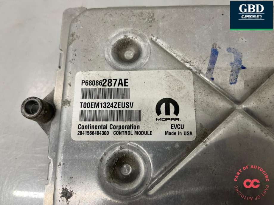 Styreenhet diverse til Fiat 500 2008-2020  (68086287AE|P68086287AE|T00EM1324ZEUSV)