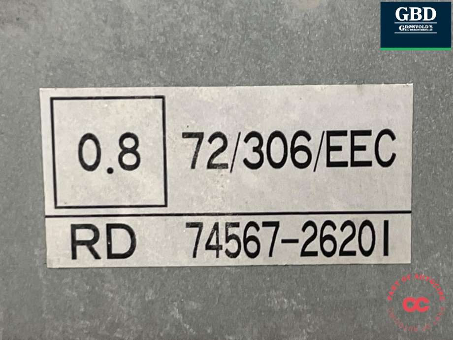 Panser til Toyota Auris 2007-2010 (Type I, Fase 1)  (5330102160|7456726201|)