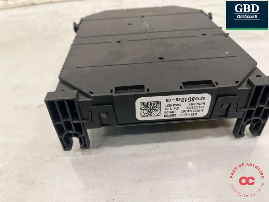 Styreenhet comfort (BCM) til Toyota Proace 2016-->> (Type II) (SU001A7167|9819851280-00|)
