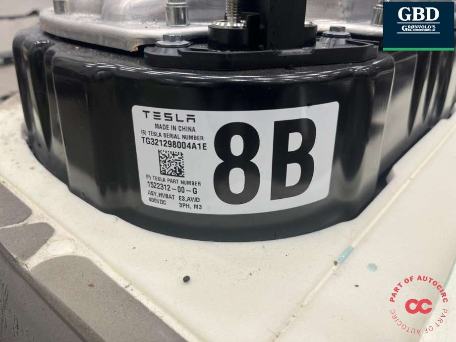 Batteripakke elbil til Tesla Model Y 2021-2024 (Type I)  (1522312-00-G|)