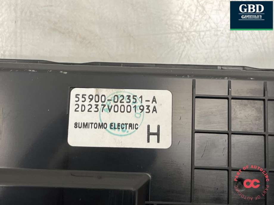 Varmeapparat betjening til Toyota Auris 2010-2012 (Type I, Fase 2)  (5590002351|2D237V000193A|)