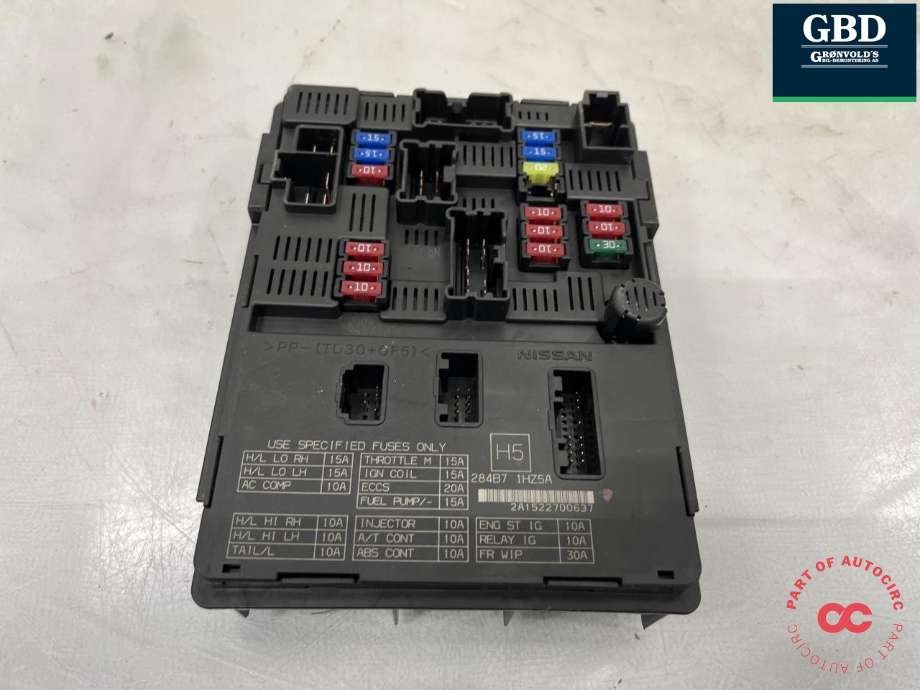 Styreenhet comfort (BCM) til Nissan Note 2013-2017 (Type II)  (284B13VU1B|)