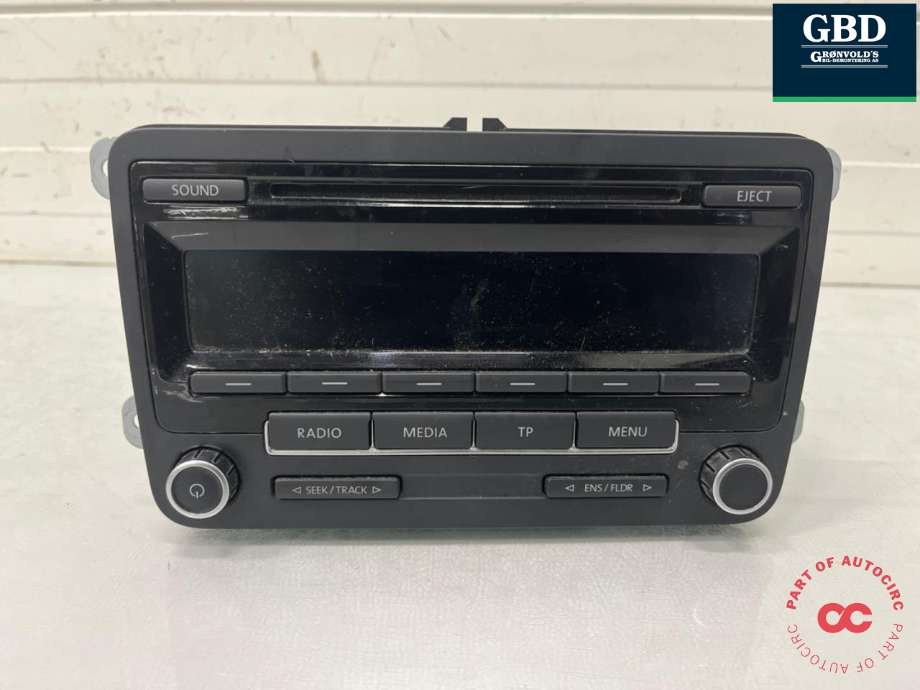 Bilstereo til VW Caddy, 2010-2015 (Type III, Fase 2)  (1K0 035 186 AQ)