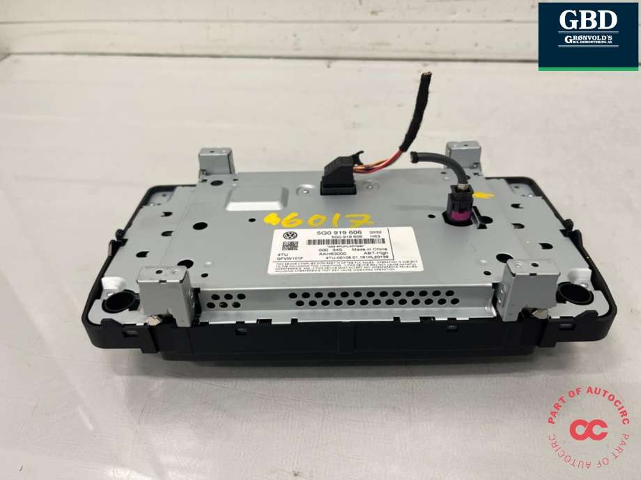 Bilstereo navigasjon skjerm til VW e-Golf 2014-2017 (Fase 1)  (5G0 919 606|)