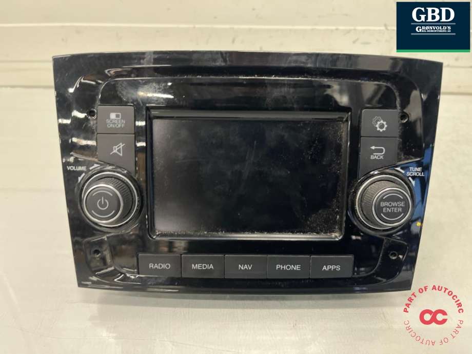 Bilstereo til Fiat Doblo 2010-->> (Type II) (735637473|E8 10R-048119|)