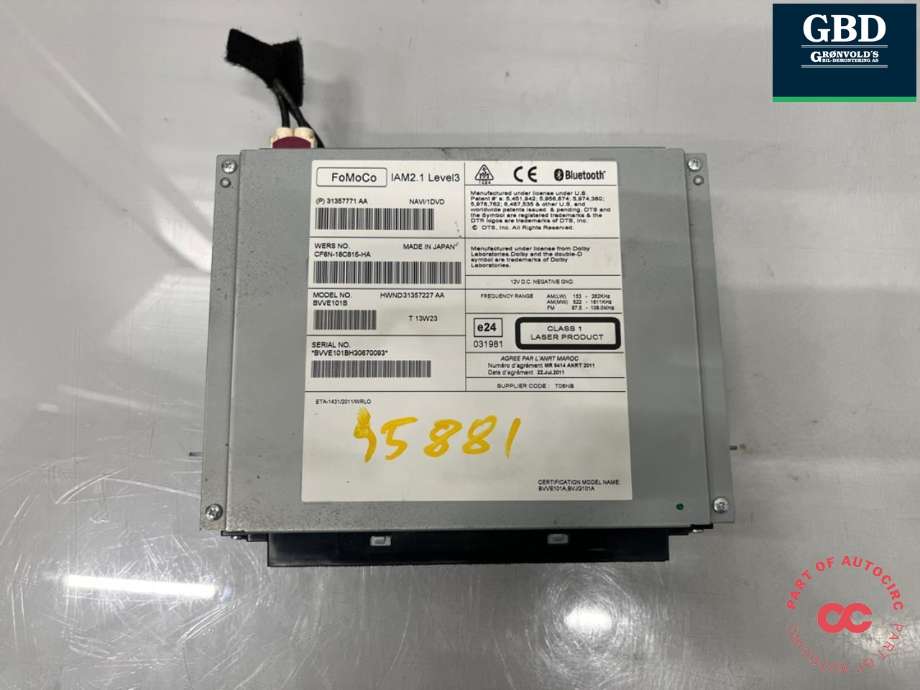 Bilstereo til Volvo V40 2012-2019  (36051008|BVVE101B|)