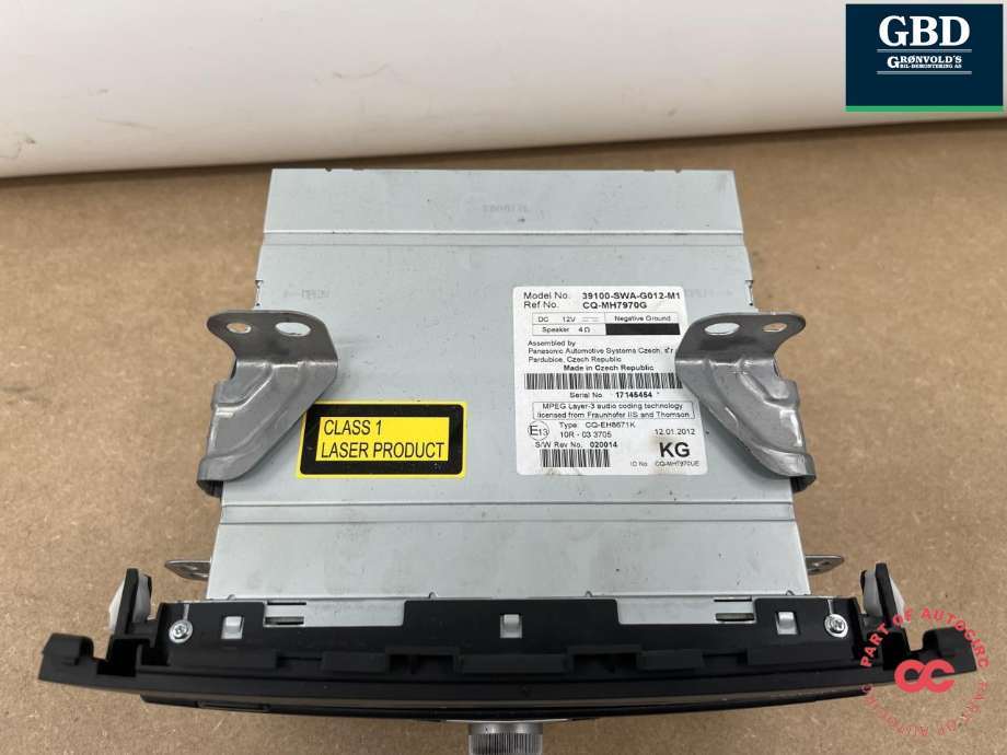 Bilstereo til Honda CR-V 2007-2012 (Type III)  (39100-SWA-G01|)