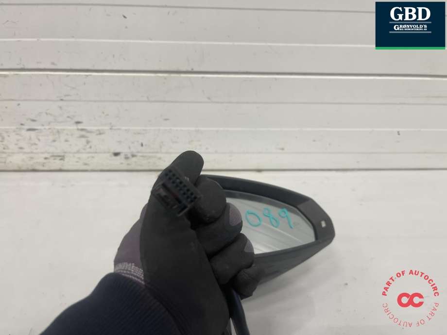 Speil høyre til Audi A3 2012-2016 (Type III, Fase 1)  (8V1 857 410 F|8V1 857 410 F  9B9|8V1 857 410 T  9B9)