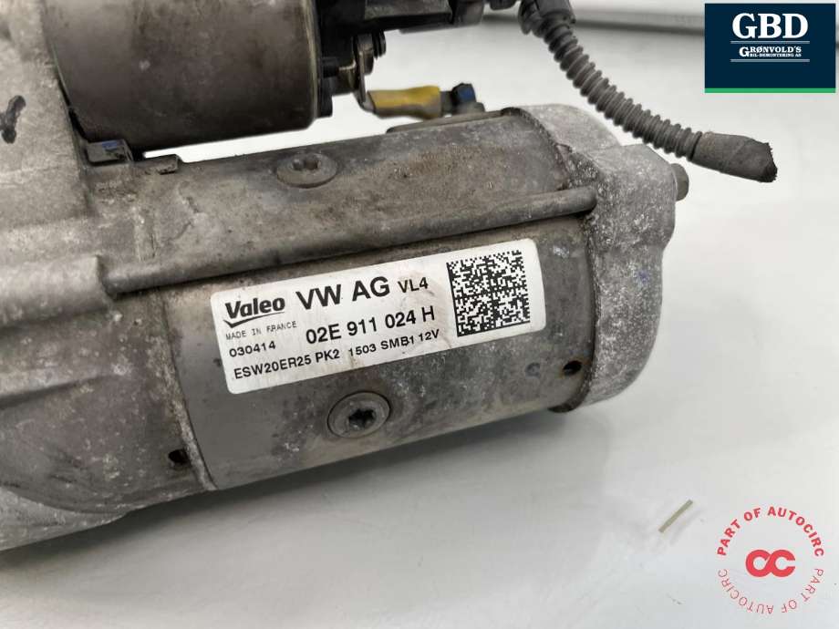 Starter diesel til VW Tiguan 2011-2016 (Type I, Fase 2) (02E 911 024 C|02E 911 024 H|02E 911 024 CX)