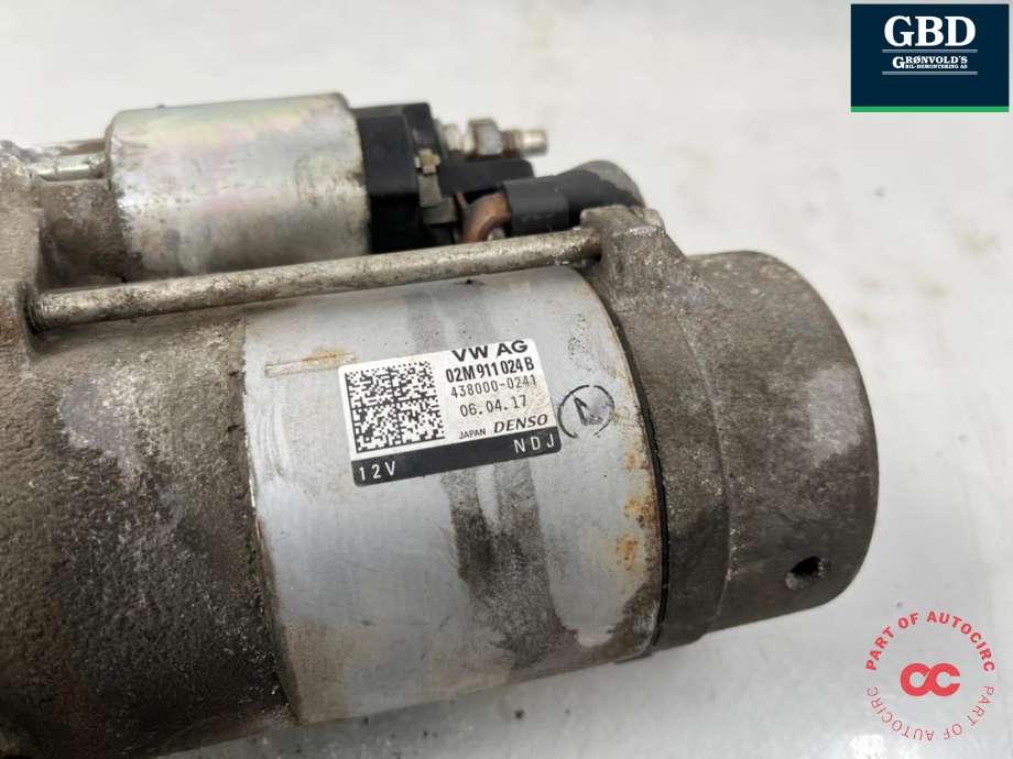 Starter diesel til VW Golf VII 2017-2020 (Fase 2)  (02M 911 021 P|02M 911 021 PX |02M 911 024 B|02M 911 024 BX)