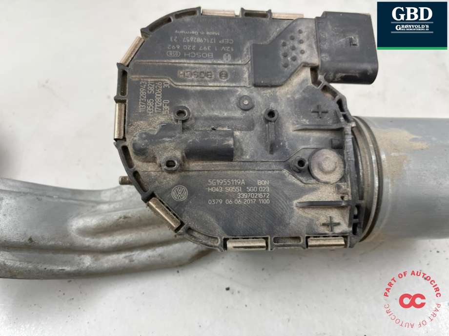 Viskermotor frontrute til VW Golf VII 2017-2020 (Fase 2) (5G1 955 023 D|5G1 955 023 C|)