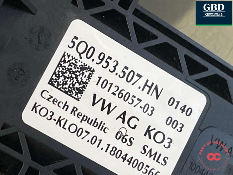 Bryter combi til VW e-Golf 2017-2020 (Fase 2)  (5Q0 953 513 AJ|5Q0 953 513 AJ IGI|5Q0 953 507 HN)