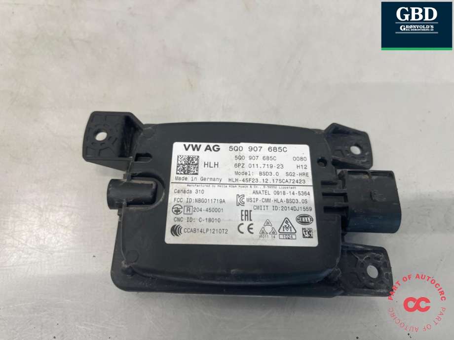 Sensor blindsone til VW e-Golf 2017-2020 (Fase 2) (5Q0 907 685 C|)