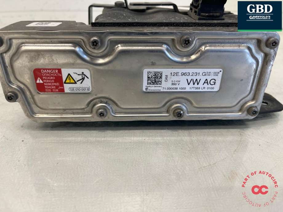 Varmeapparat PTC-heater til VW e-Golf 2017-2020 (Fase 2)  (5QE 819 013 AD|12E 9634 231 G|)
