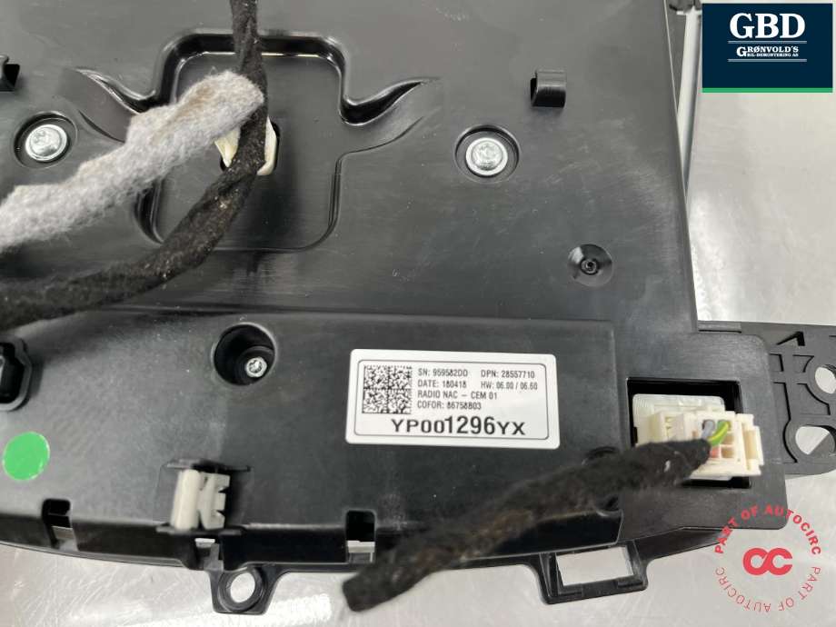 Bilstereo navigasjon skjerm til Opel Grandland X 2017-->>  (YQ 002 283 YX|98 224 344 YX|)