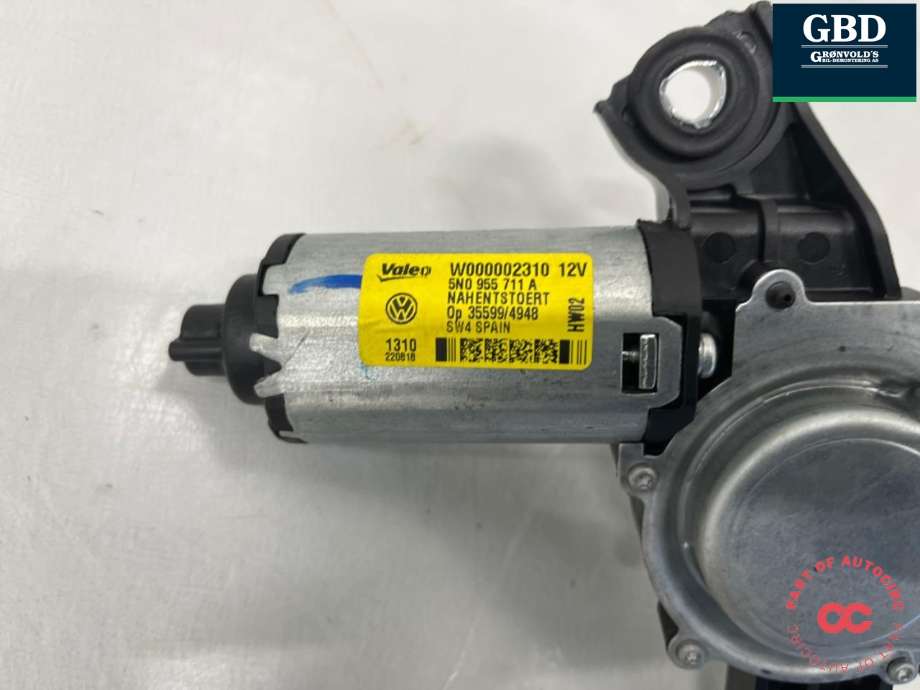 Viskermotor bakrute til VW Tiguan 2007-2011 (Type I, Fase 1) (5N0 955 711 B|5N0 955 711 A|)