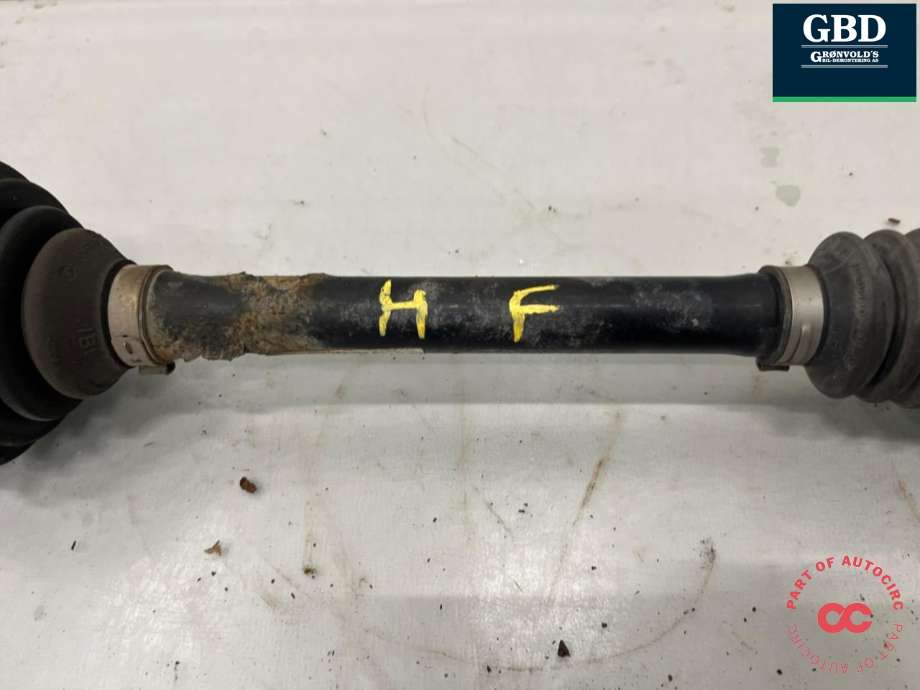Drivaksel høyre foran, diesel/manuell til VW Tiguan 2007-2011 (Type I, Fase 1)  (5N0 407 764 M|5N0 407 764 G|5N0 407 764 GX)