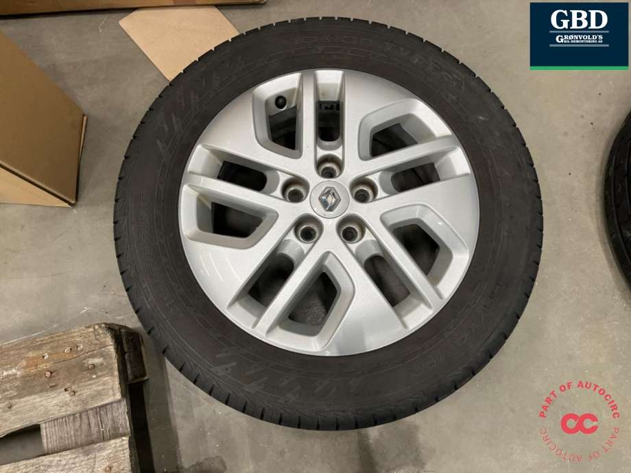 Hjulsett aluminium sommer til Renault Trafic 2014-->> (HAKKA VAN|215-60-17|6JX17 ET50|PROD 1122 8MM)