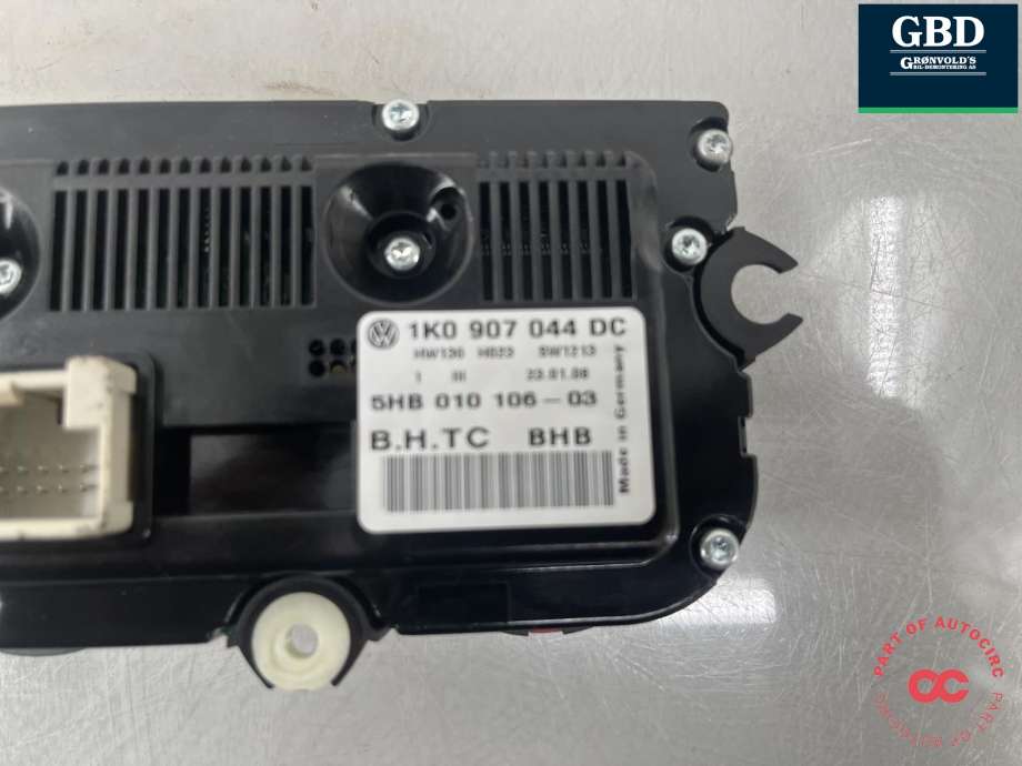 Varmeapparat betjening til VW Touran 2007-2010 (Type I, Fase 2) (1K0 907 044 DC|)