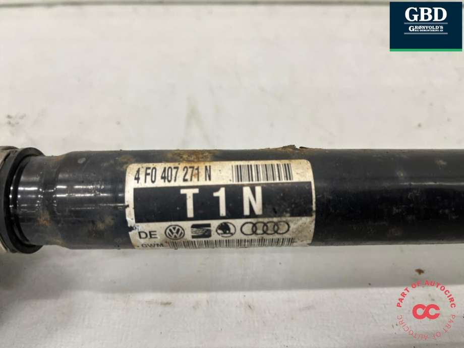 Drivaksel venstre foran, diesel/automat til Audi A6 2008-2011 (Type III, Fase 2) (C6) (C6) (4F0 407 271 N|4F0 407 451 CX|)