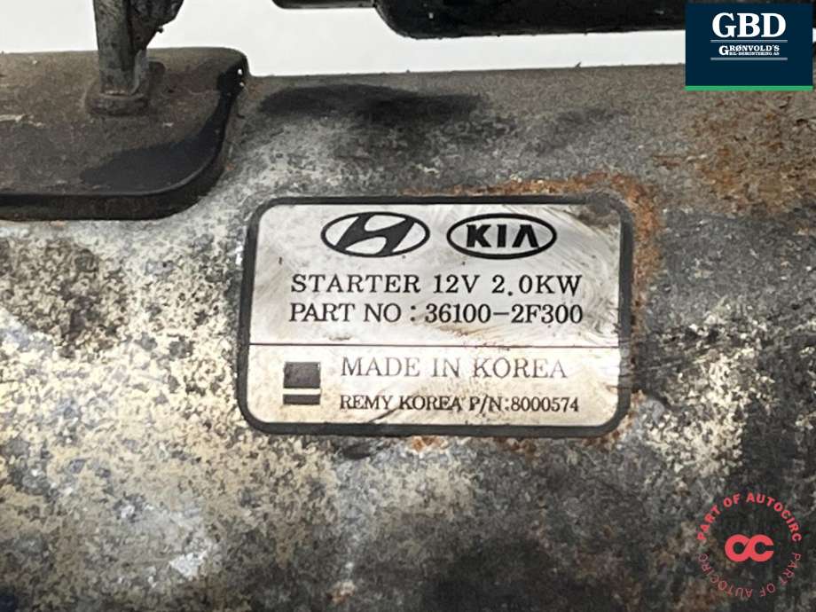 Starter diesel til Hyundai Tucson 2015-2020 (361002F300|)