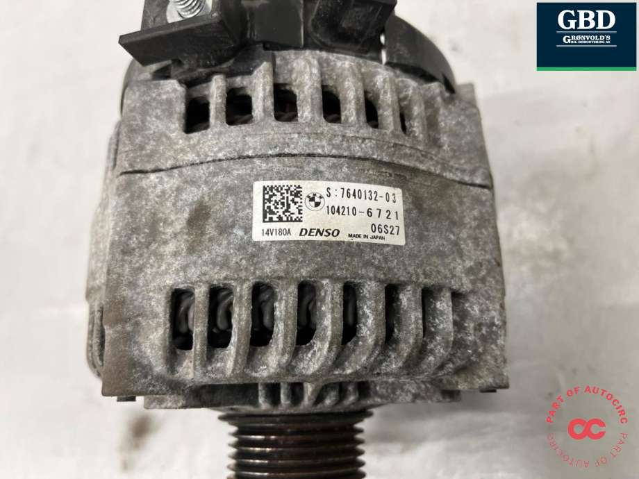 Dynamo diesel til BMW 3-Serie 2012-2018 (F30/F31/F34) (F30/F31/F34) (DENSO|12 31 7 646 814|12 31 7 640 875|12 31 7 646 815)