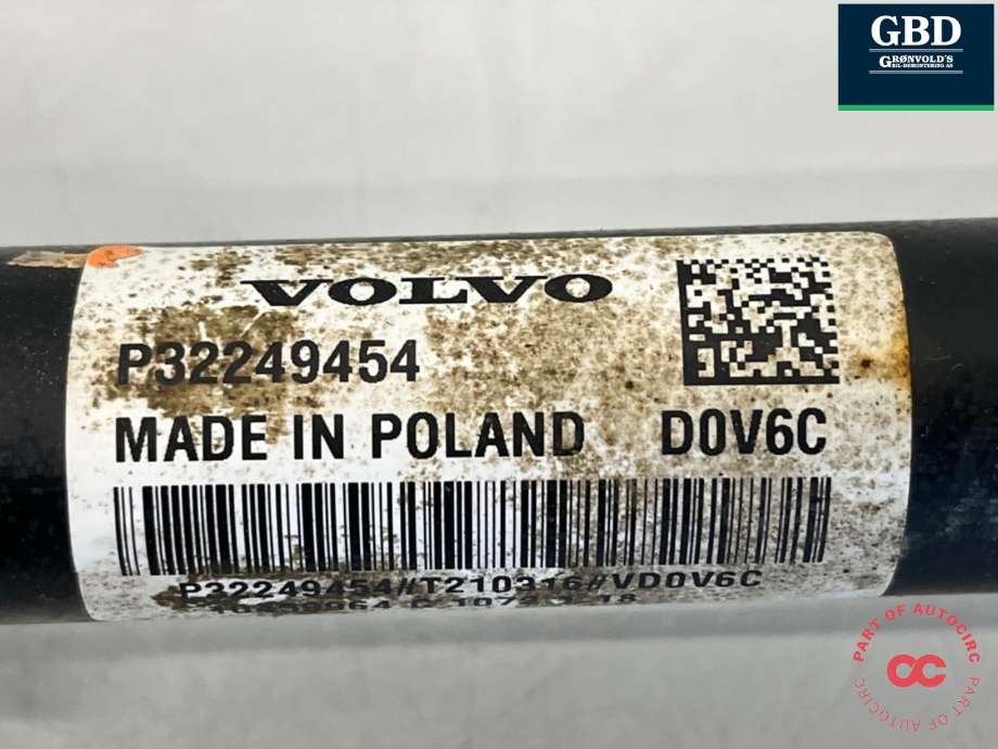 Drivaksel venstre foran, elbil til Volvo XC40 2018-2024 (36010612|32249454|)