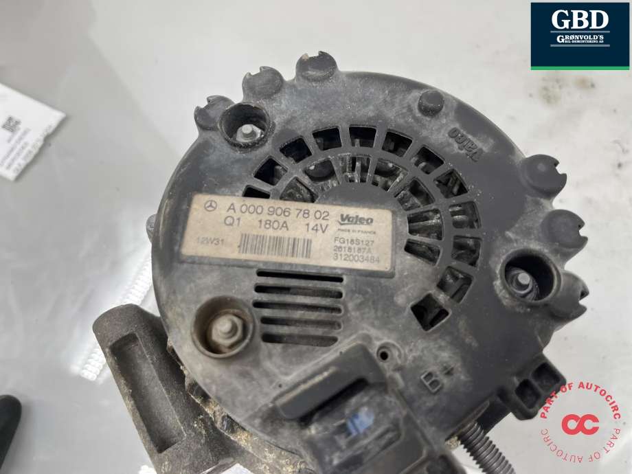 Dynamo diesel til Mercedes GLK 2008-2015 (X204) (X204) (VALEO|A 000 906 78 02|)