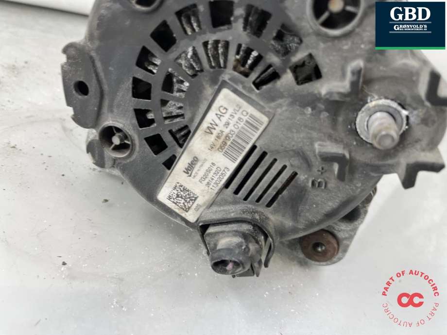 Dynamo diesel til Audi A6, Allroad 2012-2014 (Type III, Fase 1) (C7) (C7) (059 903 018 Q|059 903 018 R  | 059 903 018 RX |059 903 018 QX|059 903 018 TX )