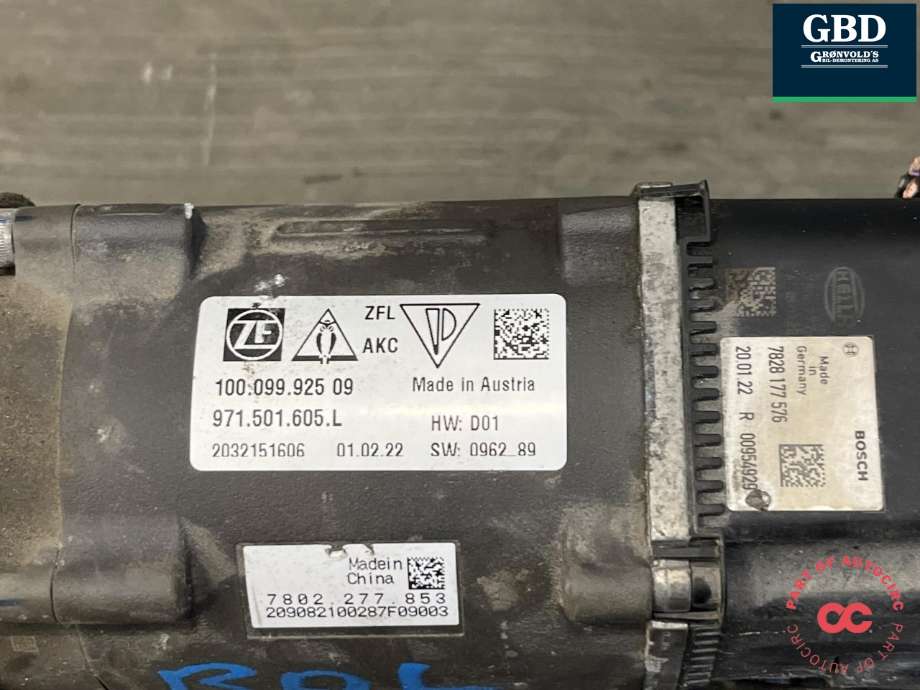 Tannstang elektrisk til Porsche Taycan 2019-->>  (971 501 605 L|9J1 501 605 C|100 099 925 09)