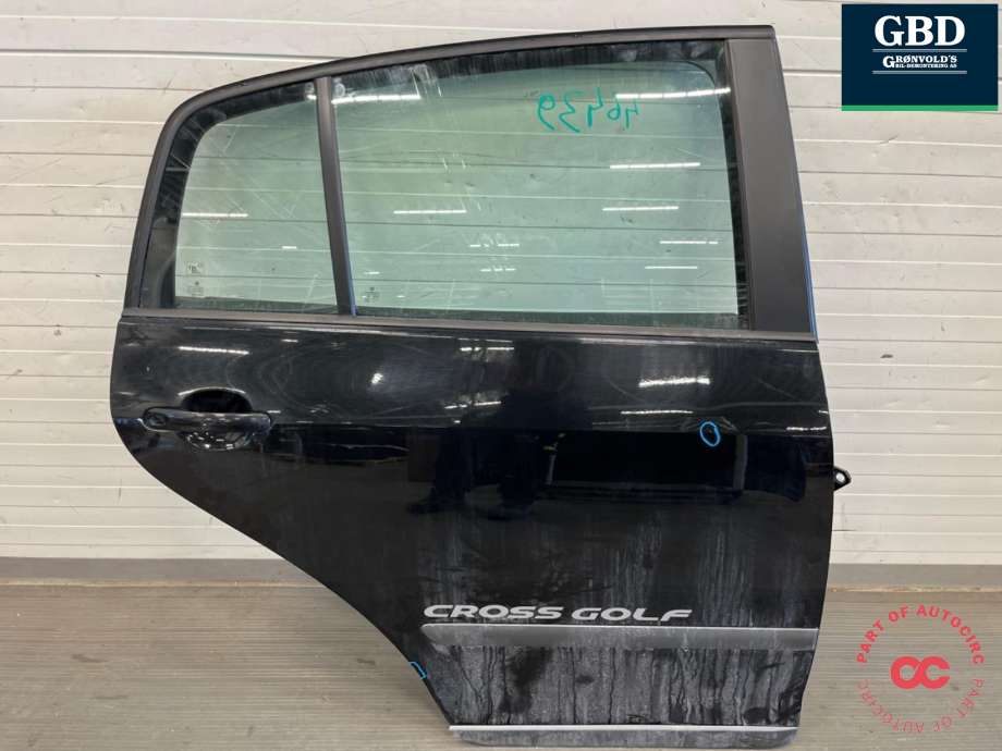 Dør høyre bak til VW Golf, Plus/Cross, 2005-2009 (Fase 1) (5M0 833 106 B)