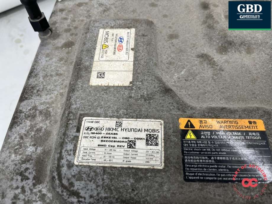 Batterilader (OBC - On Board Charger) til Kia e-Soul 2019-->> (Type III) (36400 0EAB5|)