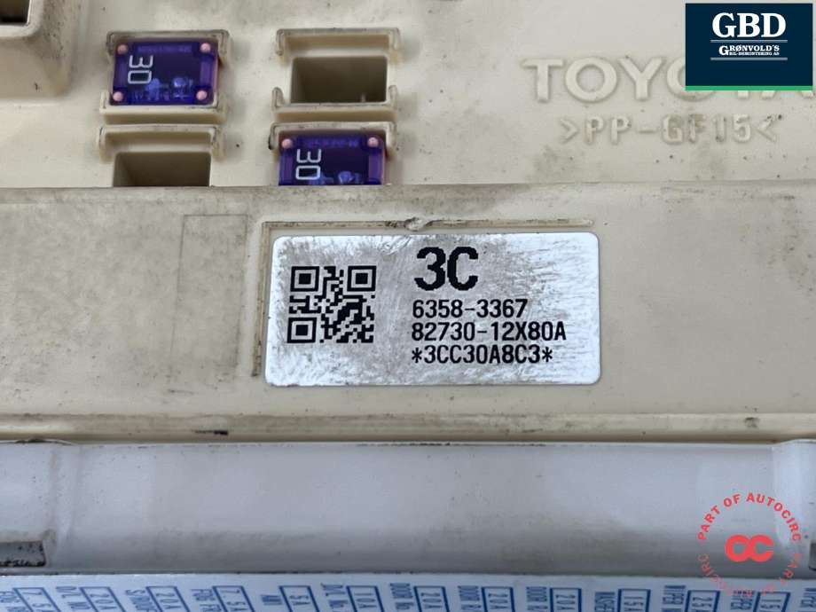 Styreenhet comfort (BCM) til Toyota Auris 2015-2019 (Type II, Fase 2) (8922002560|6358-3367| 82730-12X80A|89221-.02480)