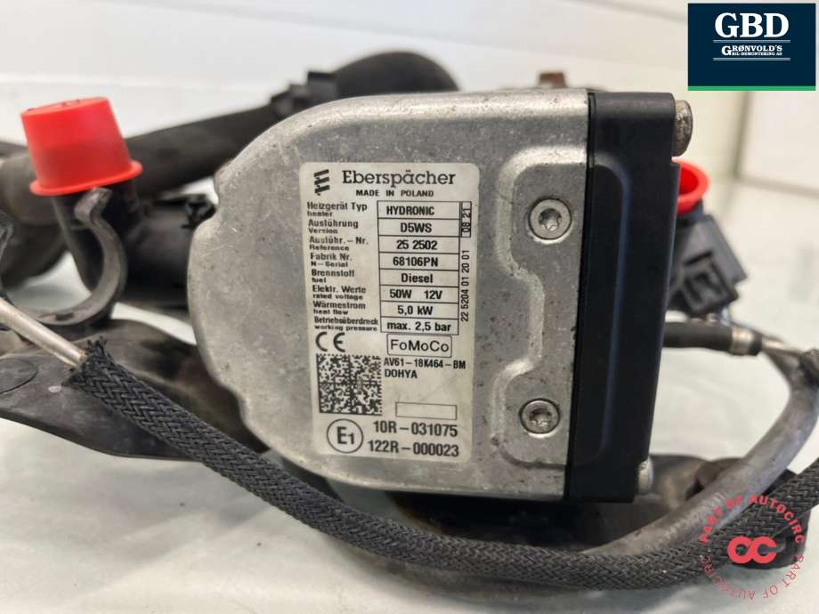 Dieselvarmer til Ford Transit Connect 2013-2018 Type II, Fase 1 (1900035|AV61-18K464-BM|)