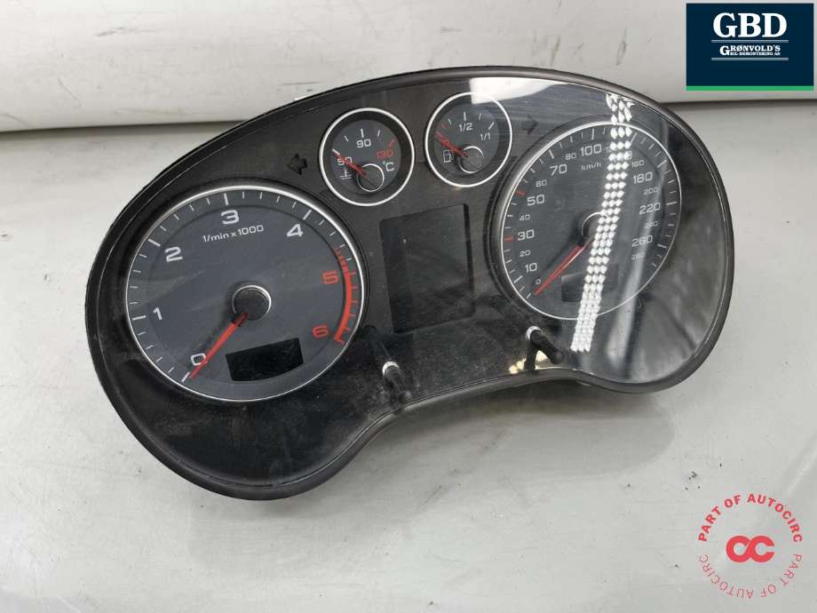 Instrumentpanel til Audi A3, 2009-2012 (Type II, Fase 2)  (8P0 920 932 N)