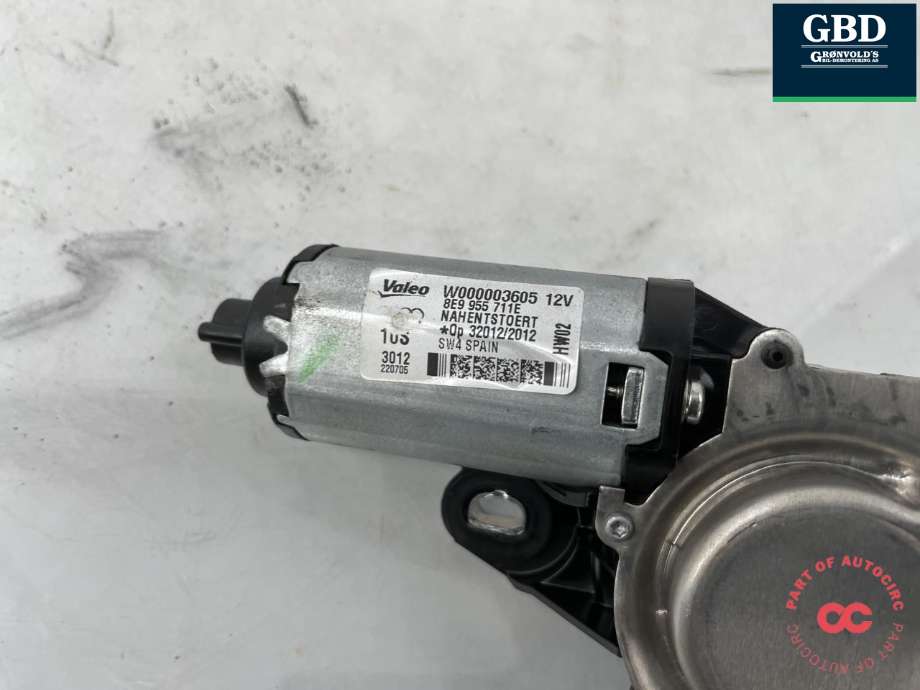 Viskermotor bakrute til Audi A3 2009-2012 (Type II, Fase 2)  (8R0 955 711 C|8E9 955 711 E|)