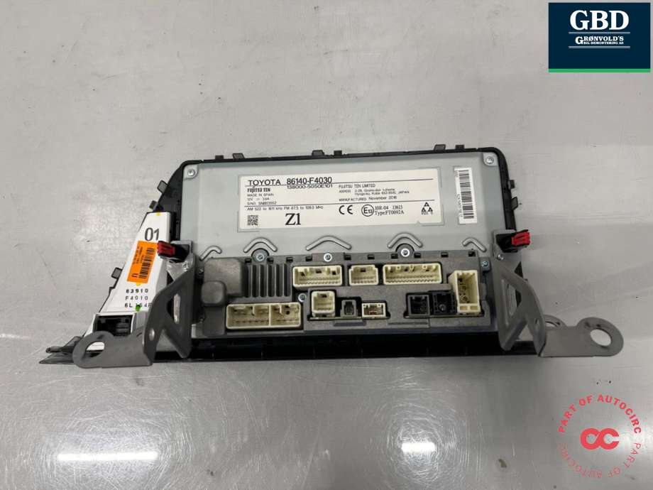 Bilstereo til Toyota C-HR 2016-->>  (86140-F4030|86140F4030|)