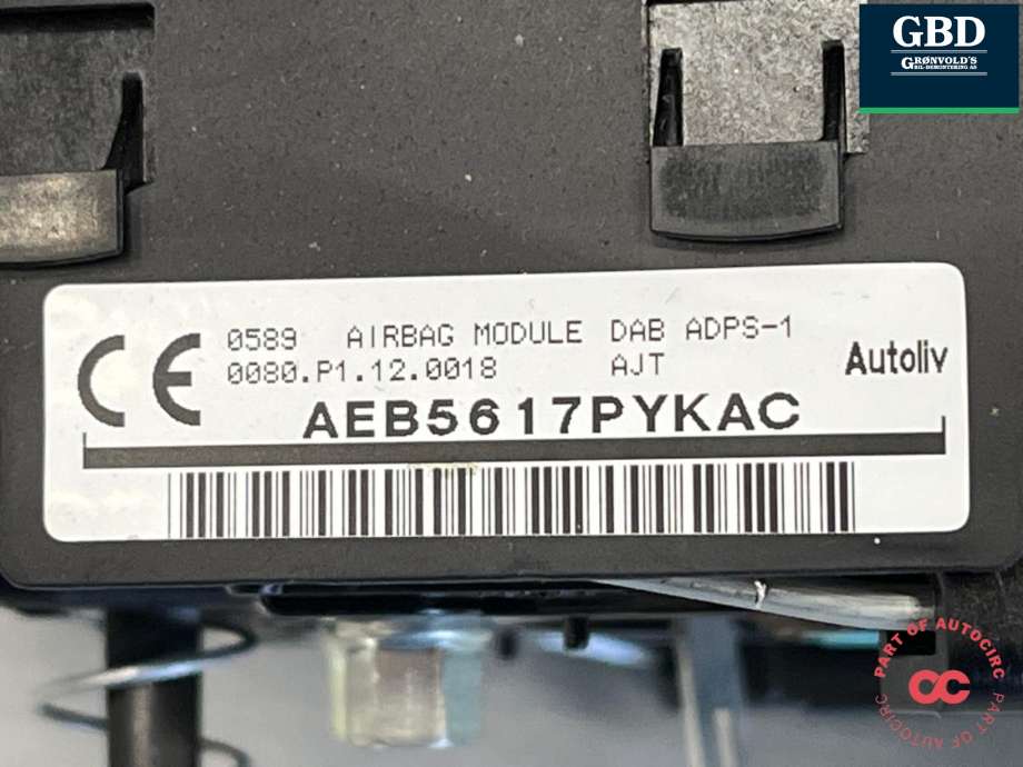 Airbag rattpute til Toyota Prius 2016-2023 (Type IV) (combi) (combi) (4513047242C0|4513047241C0|)